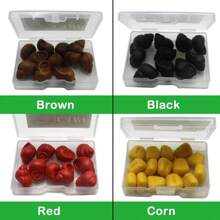 一盒浮力彈起魚丸鯉魚釣餌,適用於鯉魚頭髮結和投餌器的魚餌,浮力魚丸,釣魚裝備 - 薑色 - 查看 5