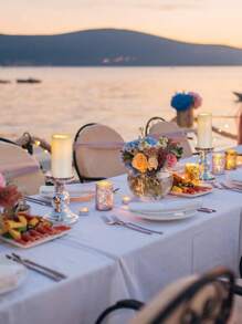 4/12pcs Waterproof LED Candles With Remote And Timer, Outdoor Flickering Flameless Candles, Realistic Battery-Powered Pillar Candles, Suitable For Wedding, Halloween, Christmas Home Decoration, 4 Sizes Available