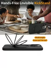 Etui na telefon Apple Holder Father's Day 1 szt. z płynnego silikonu z magnesem i podstawką kompatybilne z iPhone 15Pro Max/14/13/12/11/15Pro Max
