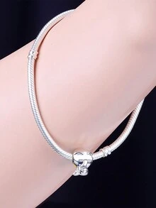 1pc Cute 925 Sterling Silver Mardi Gras Mask Shaped Bead For Diy & Commemoration, Unisex Gift - Q1110 - View 5