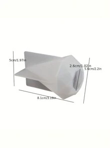 1 khuôn nến hình lăng trụ bát giác bằng nhựa silicon hình gương - trắng - Xem 2