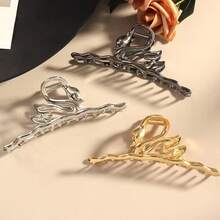 1pc Swan Shaped Large Hair Claw For Women, Suitable For Daily Use, Personalized, Fashionable - Multicolor - View 2