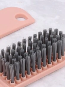 1pc Soft Bristle Shoe Brush, Suitable For Home Use, Washable And Will Not Damage Shoes - Pink - View 8