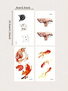 Temporary Tattoos - Black - View 7