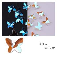 1 件装电镀 Ab 色美甲装饰平底不对称钻，50 件/包 - 光AB7*7鑽石 - 查看 5