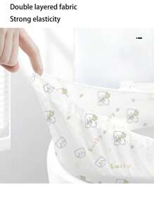 10pcs Disposable Double Layer Mixed Pattern Toilet Seat Cover, Individually Wrapped Printed Double-Deck Closestool Set, Waterproof Maternity Toilet Pad - Multicolor - View 2