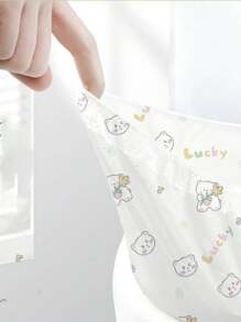 10pcs Disposable Double Layer Mixed Pattern Toilet Seat Cover, Individually Wrapped Printed Double-Deck Closestool Set, Waterproof Maternity Toilet Pad - Multicolor - View 4