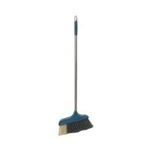 Foldable Household Broom + Dustpan Set, Blue - Blue - View 2
