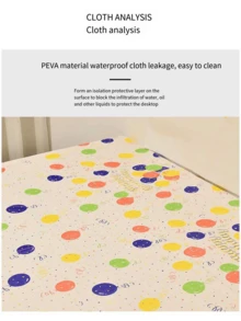 Ins風格生日派對桌布搭配可愛的照片道具,派對裝飾 - 彩色 - 查看 6