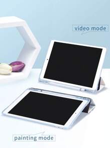 可爱熊猫保护套，适用于带笔架的 iPad，支持自动睡眠/唤醒盖 - 彩色 - 查看 7
