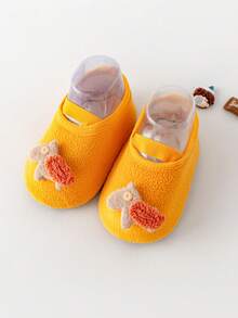 New Thick Warm Floor Socks With Non-Slip And Cold Resistant Elastic Band For Infant Learning To Walk In Autumn/Winter - Yellow - View 1