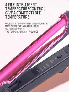 Plancha de pelo profesional, Plana de cerámica, Plancha para Cabello Alasiador Anti pelusa - Multicolor - Ver 3