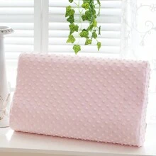 1pc Memory Foam Pillow Neck Support Sleeping Pillows Contour Sleep Cervical Pillow - Hồng - Xem 1