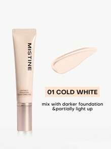 底妝修飾霜,保濕滋潤底霜,中度遮瑕適合任何膚質,提亮膚色,營造白皙底妝,1支,局部提亮 - 冷白 - 查看 1