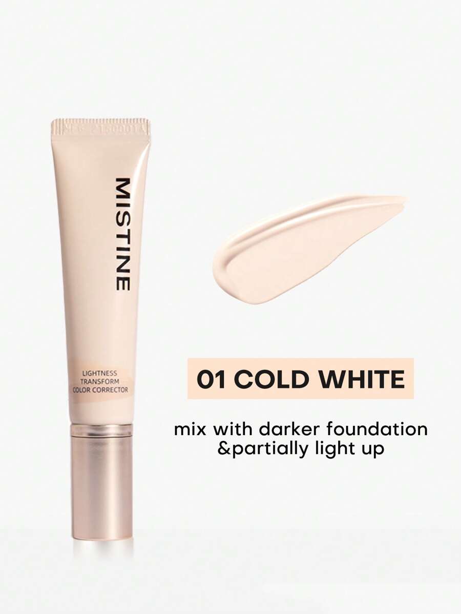 底妝修飾霜,保濕滋潤底霜,中度遮瑕適合任何膚質,提亮膚色,營造白皙底妝,1支,局部提亮 - 冷白 - 查看 1