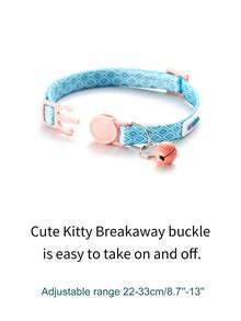 Ufbemo 2pcs/Set Pink Floral Print Pet Collar With Quick Release & Secure Buckle, Perfect For Wedding, Valentine's Day Gift - Multicolor - View 6