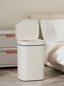 Un Nuevo Bote De Basura Inteligente, Un Recipiente De Alta Gama Para Recolección De Residuos Con Sensor - Blanco - Ver 9