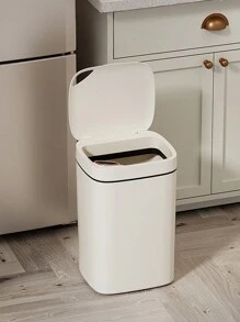 Un Nuevo Bote De Basura Inteligente, Un Recipiente De Alta Gama Para Recolección De Residuos Con Sensor - Blanco - Ver 8