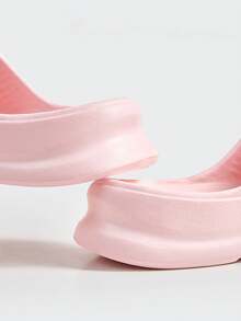 2024 New Arrival Women'S Thick-Soled House Slippers With Soft Soles And Casual Flat Outdoor Slides - Pink - View 4