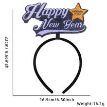 1pc New Year Theme Party Photo Prop Decoration, Christmas, New Year, Bar, Annual Meeting, Party Atmosphere Shooting Headwear - Multicolor - View 4