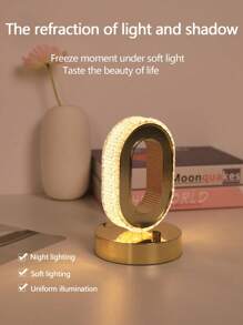 1 件迷你可充電 3 色 Led 跑道檯燈適用於臥室、書房、酒吧 - 彩色 - 查看 2