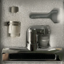 1个多功能水龙头适配器，适用于浴室洗脸盆水龙头、水槽水龙头更换配件，家居必备厨房用品，厨房配件，厨房工具 - 彩色 - 查看 7