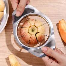 1pc Handle Apple Cutter Apple Fruit Cutter Stainless Steel Fruit Splitter Camping