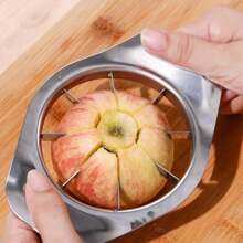 1pc Handle Apple Cutter Apple Fruit Cutter Stainless Steel Fruit Splitter Camping