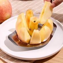 1pc Handle Apple Cutter Apple Fruit Cutter Stainless Steel Fruit Splitter Camping