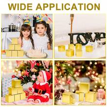 1套/30入金色小方盒子禮物盒子,方形收納diy禮物包裝材料適用於禮品 - 金色 - 查看 6