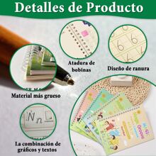 Magic Handwriting Books Practice Book, Magic Handwriting Books, Magic Book, Calligraphy Books For Children, Reusable Magic Practice Copybook Kit, Magic Practice Copybook - Multicolor - View 7
