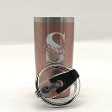 1入組20oz雙層304不鏽鋼車用杯,大容量可攜帶保溫英文字母杯辦公室家庭使用,590ml戶外旅行汽車用水杯,生日禮物 - J - 查看 7