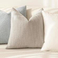Housse De Coussin De Texture Décorative De Style Bohème De Luxe En Lin Sans Remplissage, Faite En Lin Brut En Une Luxueuse Housse De Coussin Adaptée À La Décoration Des Canapés, Salons, Chambres, Sol, Bancs, Voitures, Bureaux, Cafés Et Autres Lieux De Loisirs. La Housse De Coussin Ne Perd Pas De Cheveux, Ne Bouloche Pas Et Peut Être Utilisée En Toutes Saisons.