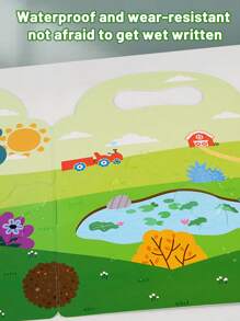 Children's Portable Bubble Sticker Book With Cartoon Sticker Pictures For Cognitive Learning Of Insects, Transportation, Ocean, Space And Animals, Also Includes Educational Puzzle Toys - Transportation Series - View 10