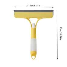 1個多功能玻璃刮刀,具有噴霧功能,可清潔汽車玻璃、鏡子和眼鏡 - 黃色 - 查看 2