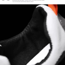 跨境男鞋春秋新款厚底厚底運動鞋,透氣時尚運動休閒鞋,採用網眼材質適用於跑步 - 灰色 - 查看 6