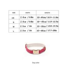 1入組多色人造皮革頸圈,帶金屬扣 - 芥末黃 - 查看 2