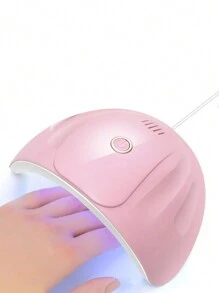 Manicure Set With UV Lamp And Nail Drill Machine UV LED Light For Gel Nails & Nail Drill Machine & File & Grinding Head & Finger Splitter Set - Pink - View 2