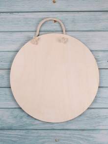 1入組木製印花心型裝飾牌,情人節適用於客廳,臥室,室外場景 - 彩色 - 查看 4