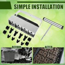 Soil Blocker Set Manual Quad Soil Block Maker 1.57*1.97inch Handheld Seed Block Maker Tool Sturdy Micro Soil Blocking Tool For Greenhouse Garden Seed Plants,Garden Tools, Gardening Tools For Garden - Silver - View 8
