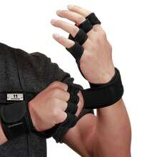 1 双运动交叉训练腕托举重健身骑行硅胶健身手套男女健身配件 - Black Style A - 查看 4