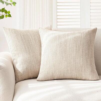 Fronha De Linho Decorativa Em Estilo Boêmio De Luxo Com Textura, Sem Enchimento, Feita Com Artesanato De Linho Grosso Adequada Para Decoração De Sofás, Salas De Estar, Quartos, Pisos, Bancos, Carros, Escritórios, Cafés, Etc. A Fronha Não Solta Fiapos Nem Faz Bolinhas E Pode Ser Usada Durante Todo O Ano.