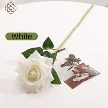 1pc Romantic Valentine's Day Realistic Velvet Rose, Suitable For Wedding Hotel Decoration, Photography Props, Rose Headband Decoration - Multicolor - View 11