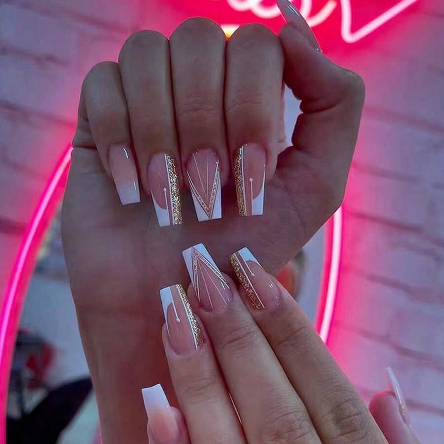 貼式假指甲 - 粉色 - 查看 1