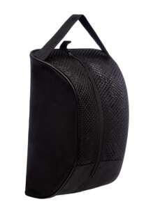 防水透氣,便攜型健身旅行鞋袋,帶有網眼,防塵防污鞋套 - 黑色 - 查看 1