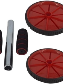 Roda de Exercício Abdominal Para Treinos Rolo ABWHEEL Fitness Musculação - Multicolorido - Visão 10