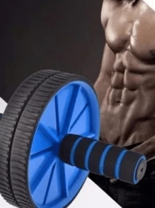 Roda de Exercício Abdominal Para Treinos Rolo ABWHEEL Fitness Musculação - Multicolorido - Visão 3