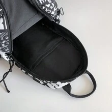 Men's Crossbody Bag, Ins Style, Casual Personalized Chest Bag, Backpack, Student Sports Bag, Fashionable, Cool Graffiti Outdoor Cycling Style Shoulder Bag Fanny Pack Sling Bag Waist Bag Valentines Gift For Men - Black - View 8