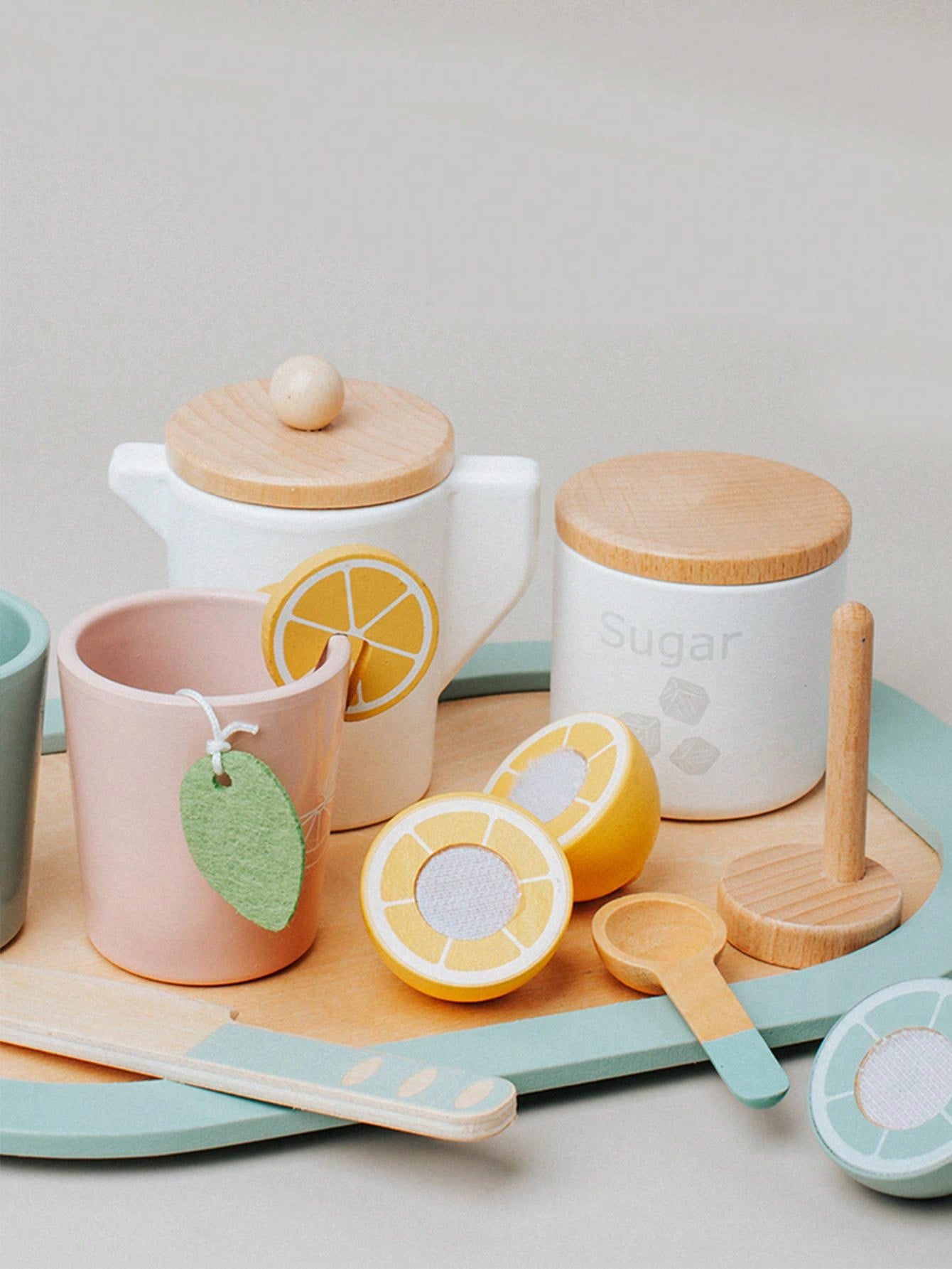 1 Pc Children'S Simulation Lemon Tea Combination Set Afternoon Tea Shop