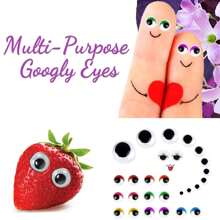 200入組膠膜自黏眼貼,多種顏色和尺寸的眨眼貼,適用於帶睫毛的diy創意手工藝品(6 Mm/8 Mm/10 Mm/12 Mm) - 彩色 - 查看 7